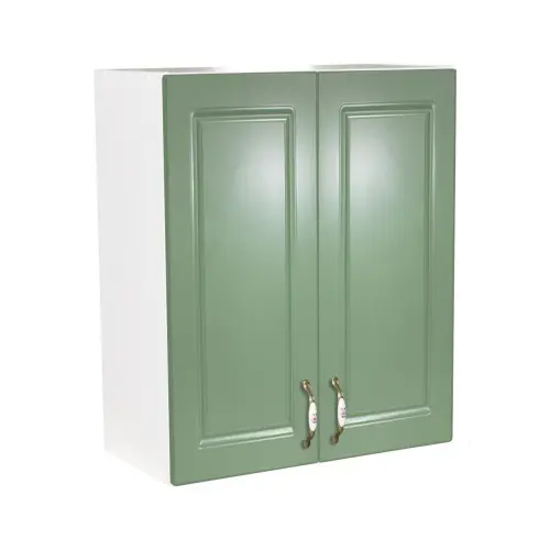 Corp superior 60. cu 2 usi Zebra MDF verde drept
