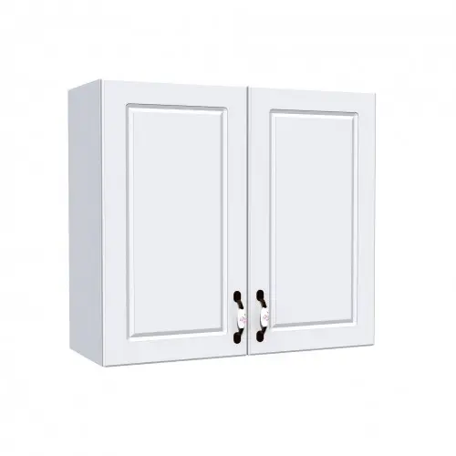 Corp superior 80 cu 2 usi Zebra MDF alb drept