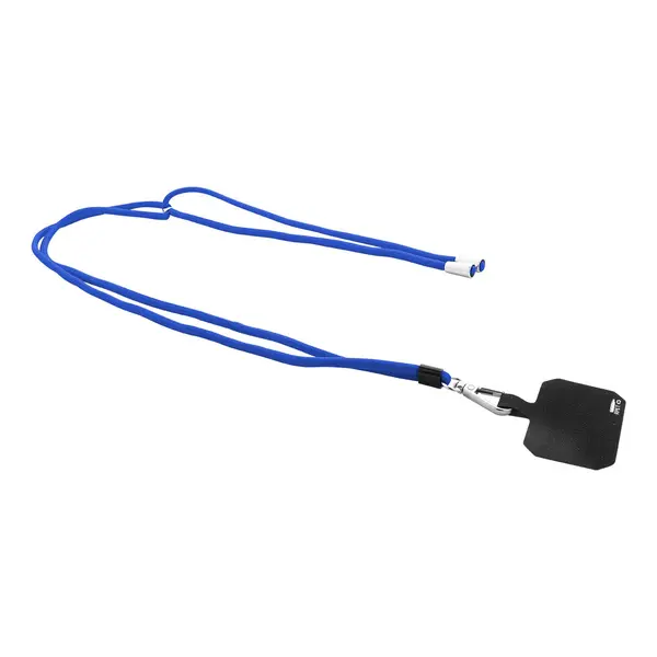 Corphon lanyard RPET pentru telefon mobil - albastru