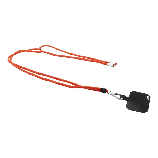 Corphon lanyard RPET pentru telefon mobil - roșu