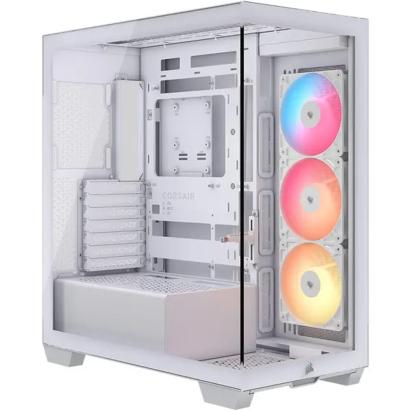 CORSAIR Carcasa Corsair 3500X RSR ARGB Tempered Glass Mid-Tower, Alb