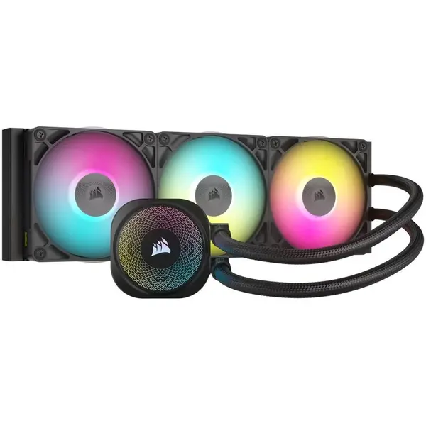 CORSAIR Cooler procesor Corsair iCUE LINK TITAN 360 RX RGB AIO, 360 mm, racire cu lichid, negru