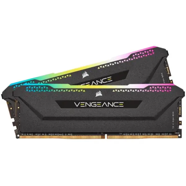 CORSAIR Kit de Memorie Corsair Vengeance RGB Pro SL 32GB, DDR4, 3200MHz, CL16, 2x16GB, 1.35V, Negru