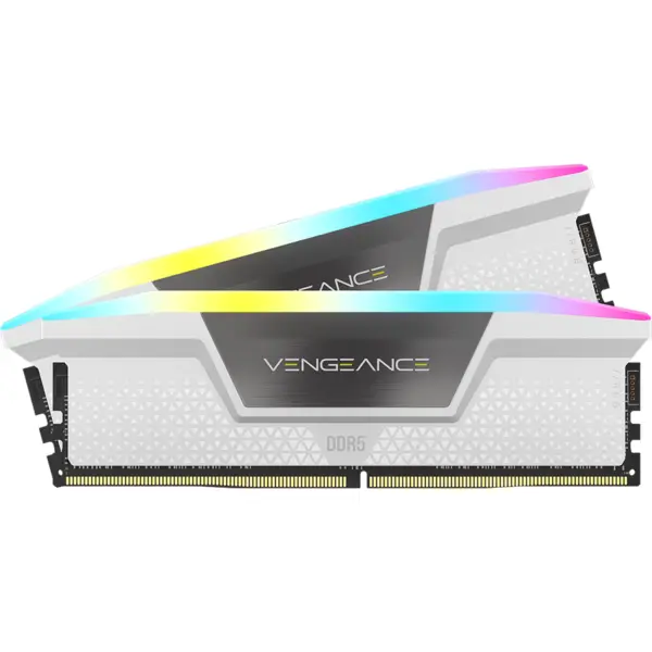 CORSAIR Memorie Corsair Vengeance RGB DDR5, 32GB, 2x16GB, 6400MT/s, C36, 1.35V, XMP&EXPO, Alb