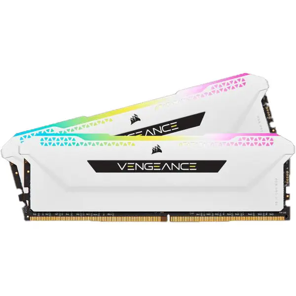 CORSAIR Memorie Corsair Vengeance RGB Pro SL White 16GB (2x8GB) DDR4 3200MHz CL16 1.35V Dual Channel Kit