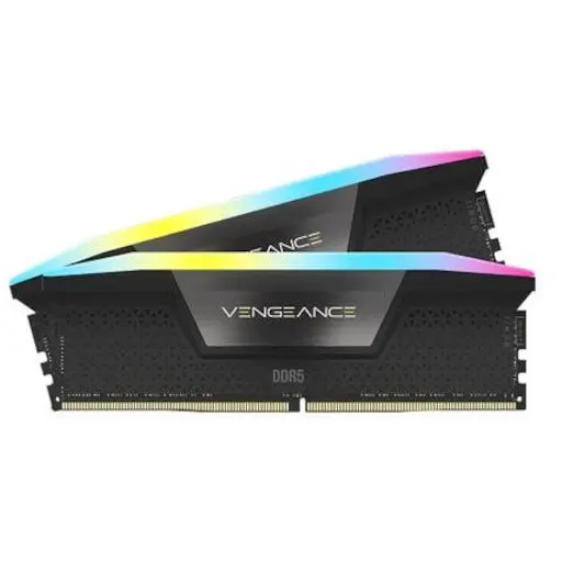 CORSAIR Memorie Corsair VENGEANCE, Tip DDR5, Capacitate 32GB, KIT 2x16GB, 6200MT/s, CL36, 1.40V, XMP 3.0, RGB, Negru