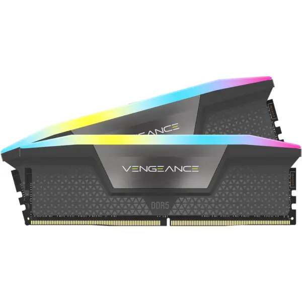 CORSAIR Memorii Corsair Vengeance RGB Grey Intel XMP 3.0/AMD EXPO 32GB, DDR5-6000 MHz, CL 36, Dual Channel