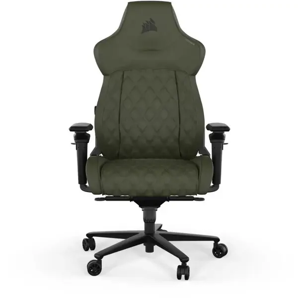 CORSAIR Scaun gaming Corsair TC500 LUXE, greutate suportata 120 kg, material textil, Verde