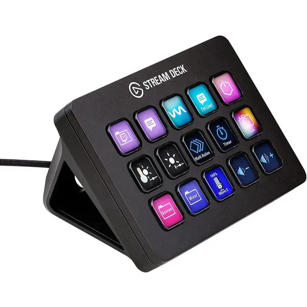 CORSAIR Stream Deck Elgato MK.2, 15 butoane, Stand reglabil, Black
