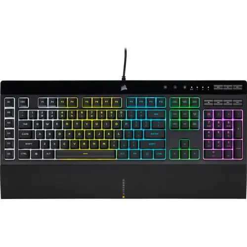 CORSAIR Tastatura Gaming Corsair K55 RGB PRO, iluminare RGB, USB (Negru)