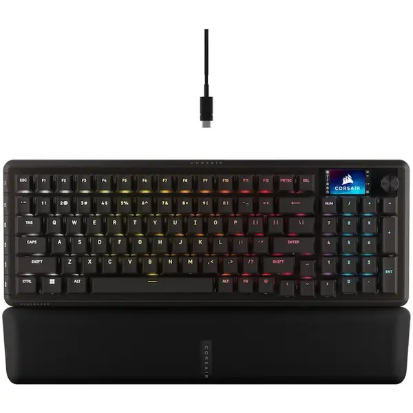 CORSAIR Tastatura gaming mecanica Corsair Vanguard MLX Plasma, LCD screen, Elgato Virtual Stream Deck, 8kHz hyper-polling, MLX switches