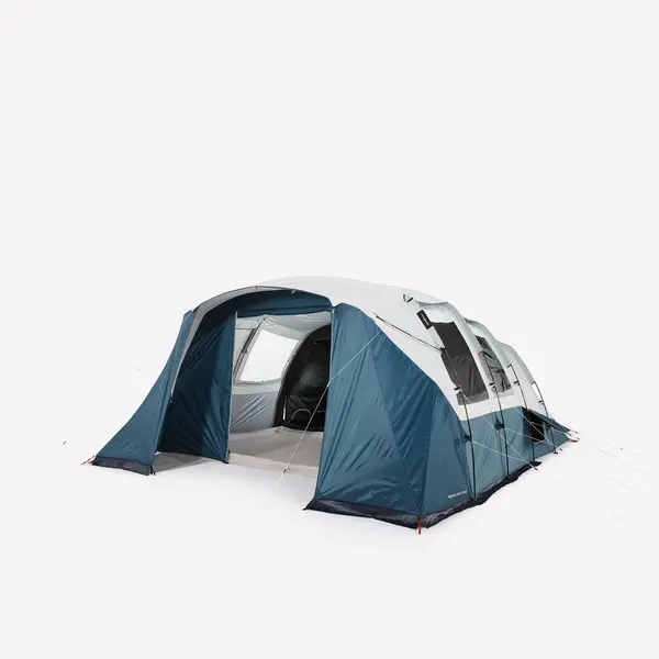 Cort de camping 6 persoane 3 camere, Fresh & Black, Arpenaz 6.3