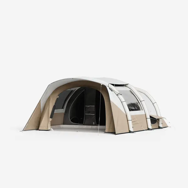 Cort de camping gonflabil 6 persoane 3 camere, Fresh & Black, Air Seconds 6.3