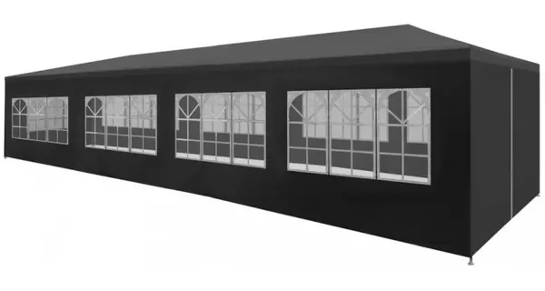 Cort de petrecere, antracit, 3 x 12 m