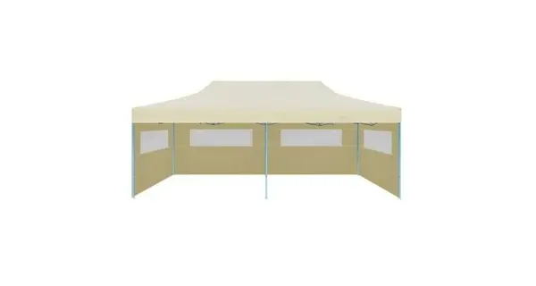 Cort de petrecere pliabil pop-up, crem, 3 x 6 m