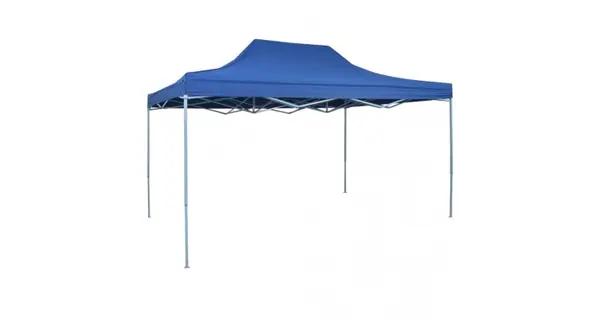 Cort de petrecere pliabil profesional, albastru, 3 x 4 m, otel