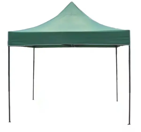 Cort pavilion pliabil, 3x3 m, cadru metal cu panza impermeabila pentru Curte, Gradina, Evenimente, Verde