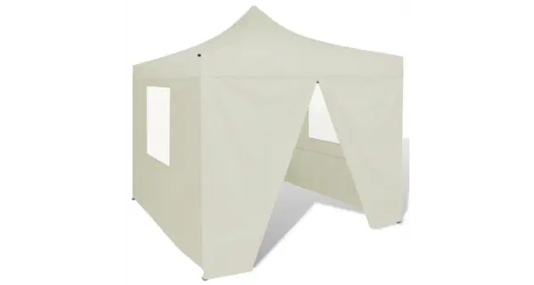 Cort pliabil 4 pereti 2.91 x 2.91 m Crem