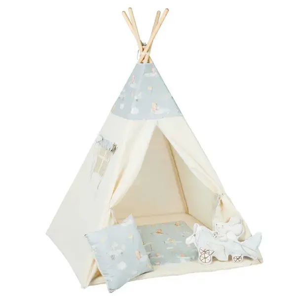 Cort teepee pentru copii, 110 cm x 110 cm - Mouselots - Default Title