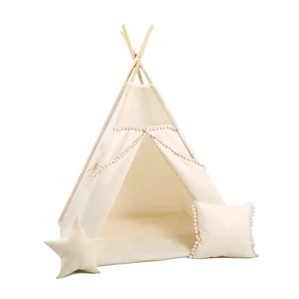 Cort teepee pentru copii Bubble Mesh, 110 cm x 110 cm - Default Title