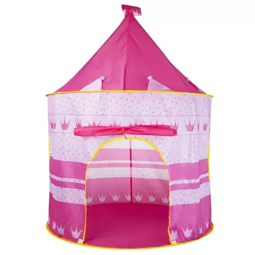 Cort Tip Castel pentru Fetite , Roz, 105x135 cm, Joaca de Poveste