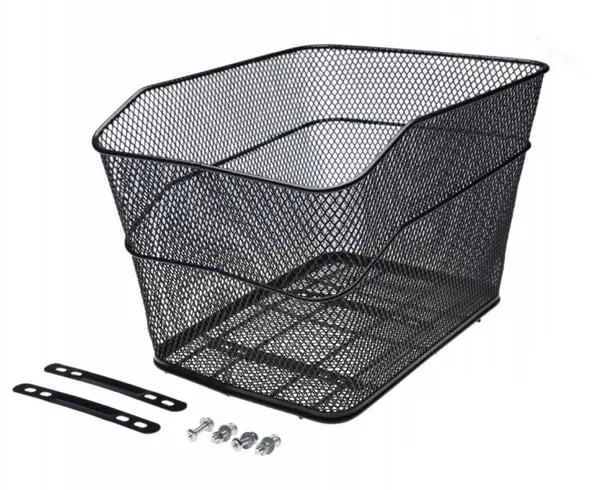 Cos biciclete spate, 29 x 39 x 25 cm, culoare negru