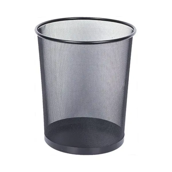 Cos birou plasa metalica negru 18 L Cos birou plasa metalica negru 18 L