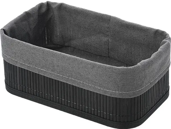 Coș de accesorii Estia - Bamboo Essentials, 24.5 x 10 х 15 cm