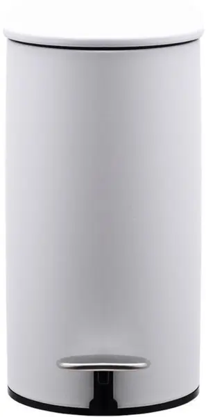Coș de baie cu închidere silențioasă Estia - Slim, 5 l, alb mat