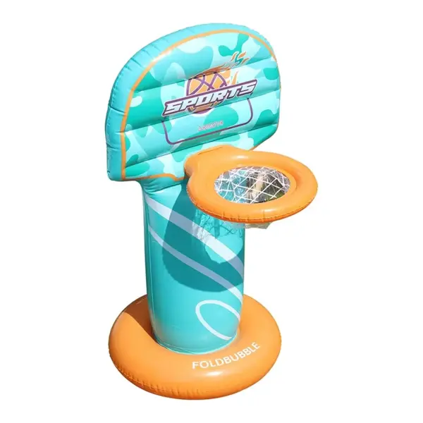 Cos de baschet gonflabil pentru piscina si curte cu minge inclusa