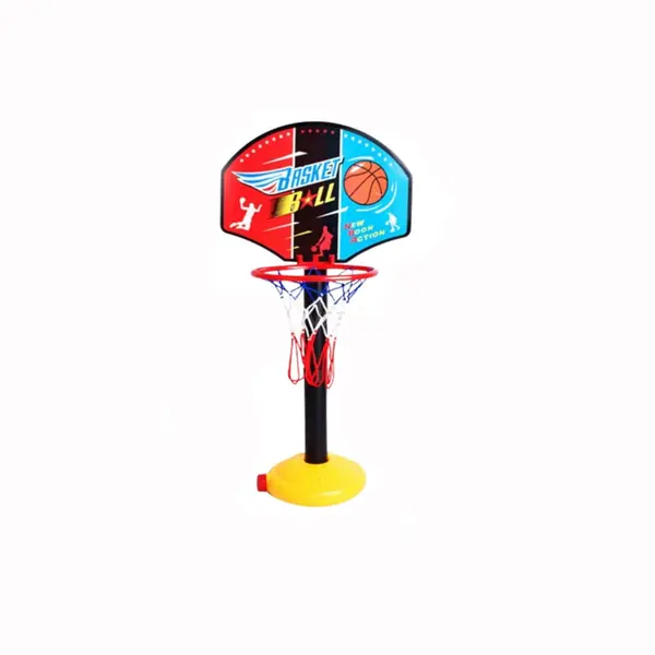 Cos de baschet reglabil pentru copii, cu minge, suport stabil, pentru interior exterior, 52-115 cm