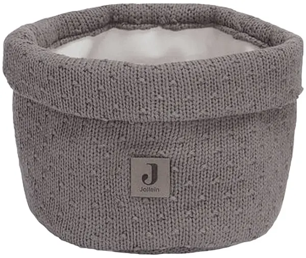 Coș de depozitare pentru accesorii Jollein - Bliss Knit Storm Grey