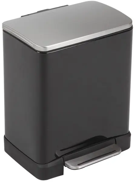 Coș de gunoi EKO Europe - E-Cube, 12 l, negru