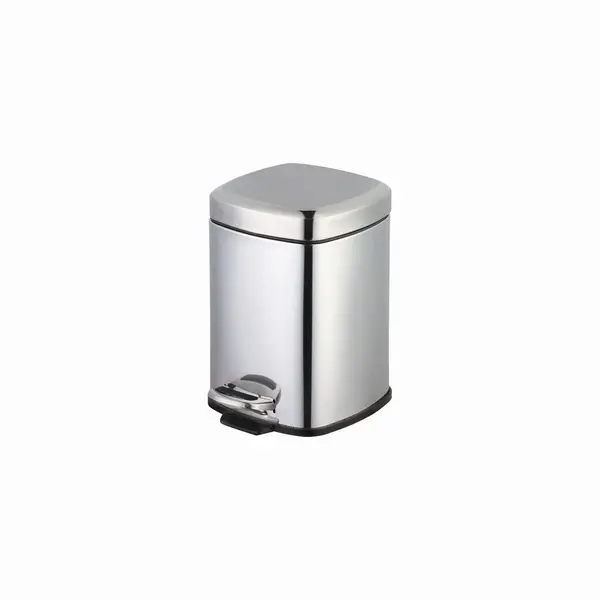 Cos de gunoi patrat din inox cu pedala 12 l Cos de gunoi patrat din inox cu pedala 12 l