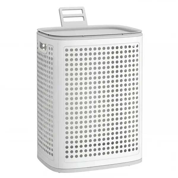 Cos de rufe Dennys Alb 42.5x33x57 cm