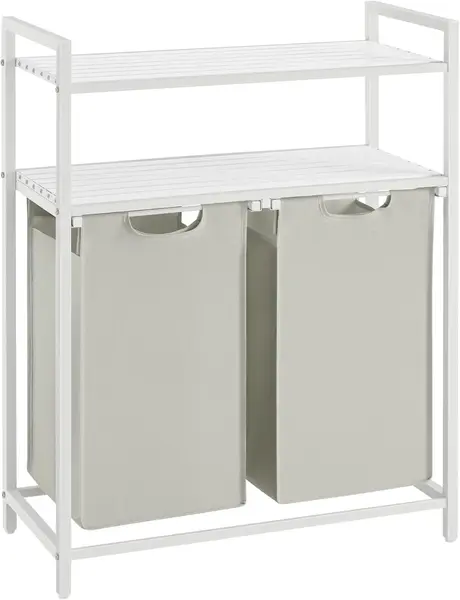 Cos de rufe Vasagle Alb 46L, 73 x 33 x 92 cm