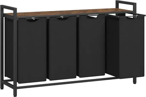 Cos de rufe Vasagle Negru 115.6x33x72.5 cm
