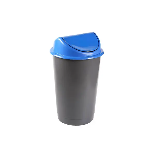 Cos gunoi capac batant deseuri selective 60 L albastru Cos gunoi capac batant deseuri selective 60 L albastru