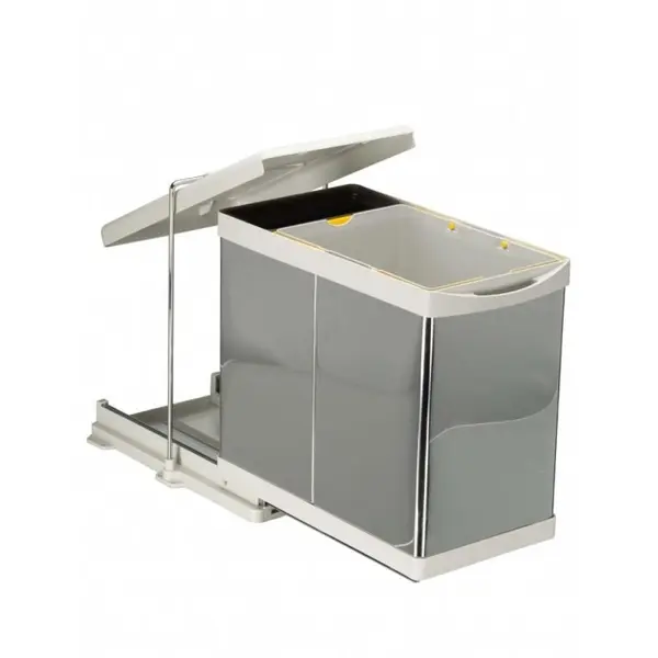 Cos Gunoi Model 21100, 273 x 440 x 425 mm, 1 Cuva x1 L,1 Cuva x 20 L Inox