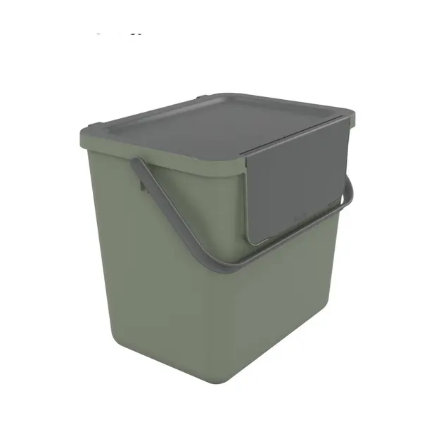 Cos gunoi reciclare stivuibil PAA-home 25L pentru sortare deseuri culoare verde