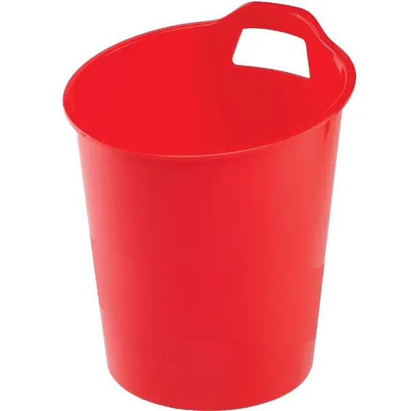 Cos hartie plastic 15 L Green2Desk Rosu