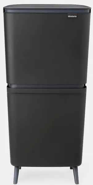 Coș pentru colectare selectivă Brabantia - SortUp Hi, 25+10+10 l, gri inchis