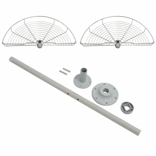 Cos Rotativ Model 1/2, pentru Corp de 700 mm, 680x400 mm, H 600-750 mm, Finisaj Crom Lucios