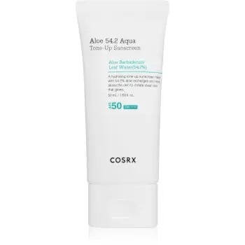 Cosrx Aloe 54.2 Aqua Tone-Up Sunscreen fluid protector tonifiant pentru față SPF 50+
