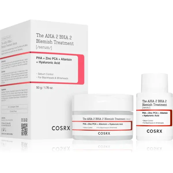 Cosrx The AHA 2 BHA 2 Blemish Treatment Serum tratament topic pentru acnee 50 g