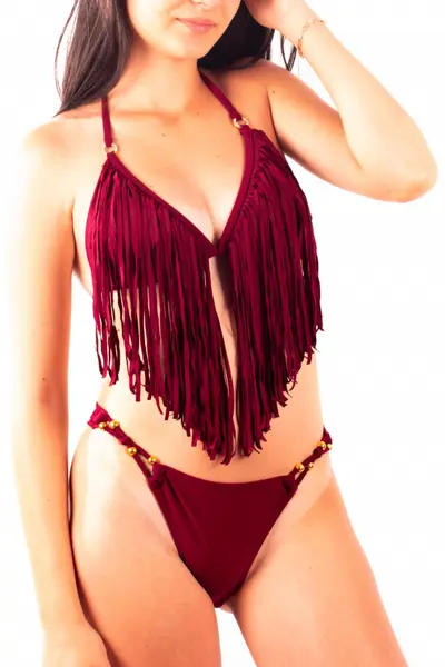 Costum baie, 2 piese, Sogno D'oro, grena (Marime costum baie: 42/M)