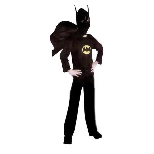Costum Batman pentru copii, negru, 3-5 ani, 100-110 cm