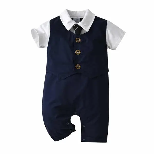 Costum Bebelusi Bleumarin Ceremony cu sapca - 18-24 luni