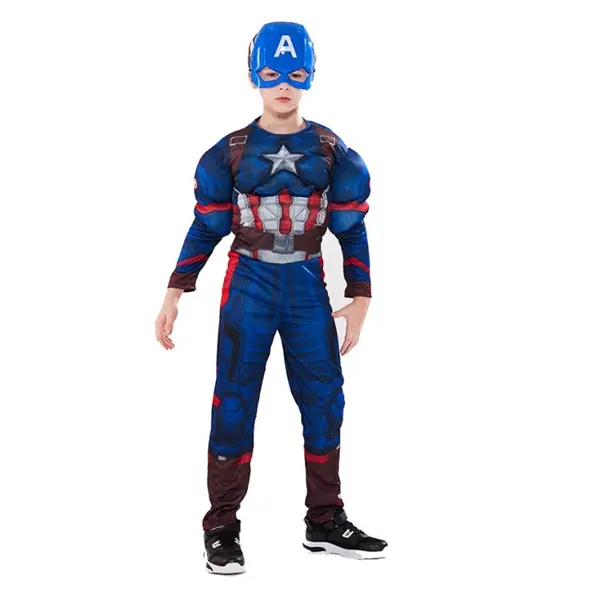 Costum carnaval Captain America, 3-5 ani , 100-110 cm