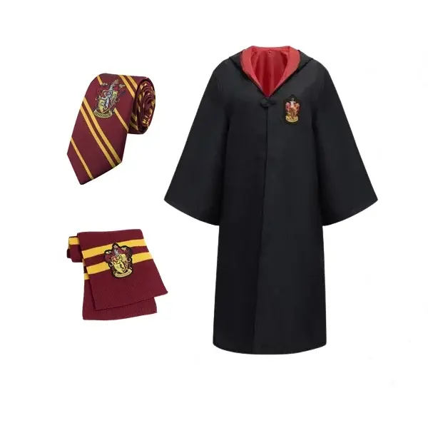 Costum carnaval copii Harry Potter, cu cravata si fular, 7-9 ani